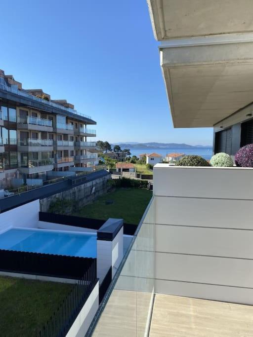 Precioso Apartamento Con Terraza Y Piscina En Portonovo-Sanxenxo Dış mekan fotoğraf